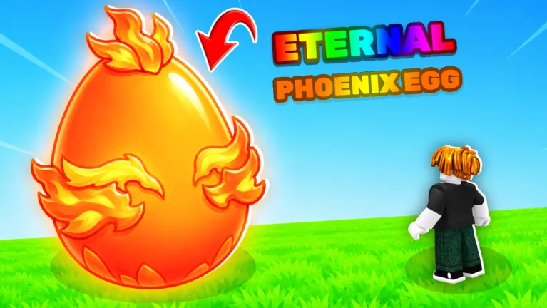 Official Roblox promotional artwork showing an Eternal Phoenix Egg